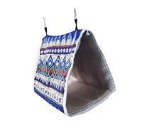 TOYANDONA 1 Pièce Hamac D'oiseau Nid Triangulaire Oiseau en Plein Air Tente Hamac Perroquet Mangeoire Perroquet Cage Suspendue pour Hamster Tunnel D'oiseau Jouets Perroquet Boucle en Alliage
