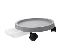 TOYANDONA 1 Pièce Plateau de Pot à Fleurs Amovible Roues de Plantes en Glisse Roulette Petit pour bac à Fleurs en Plastique Plateau de Fond de Pot de Fleurs bac à Plantes Gris