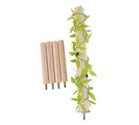 TOYANDONA 1 Pièce Support de Perchoir pour Oiseaux Stand Multi Fourches Pin Naturel pour Cages à Oiseaux Accessoire pour Perroquets