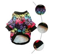 TOYANDONA 1 Pièce Sweat-Shirt de tête fantôme drôle Squelette Costumes d'halloween pour Chiens garçon Costume de Chien Halloween Coutumes de Chiens pour Halloween Coton