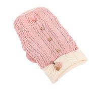 TOYANDONA 1 Pièce Vêtements pour Animaux De Compagnie Para Friandises pour Chiots Imperméable Chien Animal De Compagnie Chose Race Teckel Froid Souffleur Rose Tricot