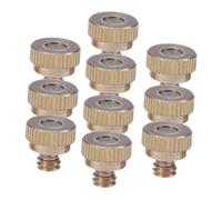 TOYANDONA 10 Buses de Brumisation Basse Pression en Acier Inoxydable Pulvérisation Atomisée pour Irrigation et Refroidissement Extérieur Kit 10 Pièces pour Économie d'Eau et Usage Jardin