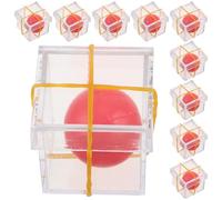 TOYANDONA 10 Ensembles Accessoires de Trucage en Plastique Compact et Facile à Transporter pour Spectacle sur Scène, Ensemble de Balles Transparentes Innovantes et Stylées pour Closeup Trick