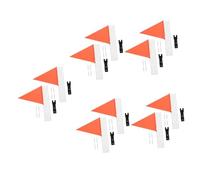 TOYANDONA 10 Ensembles Drapeaux de Sécurité Arrière pour Vélo Kit de Fanions Réfléchissants Accessoires pour Cyclisme Installation Facile et Durable