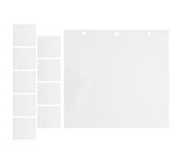 TOYANDONA 10 Feuilles Autocollantes 3 Trous pour Album Photo 6 Pouces Pages de Recharge PVC Protectrices Fournitures Scrapbooking Recharges Adhésives pour Photos