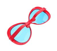 TOYANDONA 10 Lunettes exagérées Lunettes de Soleil de nouveauté Lunettes drôles Lunettes de Soleil géantes Articles de fête hawaï Lunettes de Soleil de Clown Plastique Rouge