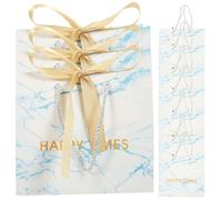 TOYANDONA 10 Paquet en Papier avec Rubans Dorés pour Mariage, Design Marbre Élégant, Toucher Lisse, Double Pliage, pour Invités et Fêtes