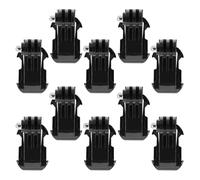 TOYANDONA 10 Pièces Adaptateur de Fixation J, Montage Vertical | ABS Noir, Vis Quart de Pouce et Longue Vis Moletée, Pince Téléphone pour Casque