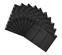 TOYANDONA 10 pièces Album Timbres Collection Inserts Double-Face Rangées Pages Standard pour Relier Collector et Organiser Timbres Efficacement