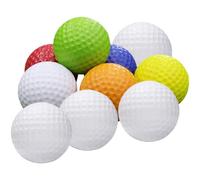 TOYANDONA 10 Pièces Balle D'entraînement de Golf Réutilisable, Caoutchouc | Usage Quotidien, pour Maison et École, Améliore la Précision, Augmente la Vitesse, Souple Couleur Aléatoire