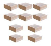 TOYANDONA 10 Pièces Boîte de Rangement Format Compact et Léger pour Allumettes Carton Kraft Vide pour Organiser et Protéger Vos Allumettes Maison ou Déplacement