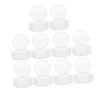 TOYANDONA 10 Pièces Boîtes Sucette Truc Sucettes Nouveau-né Organisateur De De Rangement Distributeur Mangeoire Couvercle Porte-écouteur Porte-tétine Transparent Pp