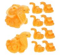 TOYANDONA 10 Pièces Breloque Serpent Résine pour Création Colliers Breloque Zodiaque Chinois Pendentif Serpent DIY Symbole Année Accessoire Retro pour Porte-clés