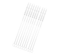 TOYANDONA 10 pièces Brosse de Nettoyage Acier Inoxydable pour Pailles et Biberons Blanches Brosse Fine Flexible pour Garçon Fille et Garçon Fille Entretien des Tubes Réutilisables