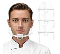 TOYANDONA 10 Pièces Couvre-nez Réutilisable Pe, Protection Anti-crachat | Lavable, Design Centré sur L’humain, Haute Efficacité de Protection, Usage la Cuisine et Service, Lot Individuel