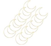 TOYANDONA 10 pièces Lot de Anneaux Métalliques Lune Dorée pour Attrape-rêves DIY Cerceaux Macramé pour Décoration Maison Chambres et Voyages Accessoires Créatifs Polyvalents