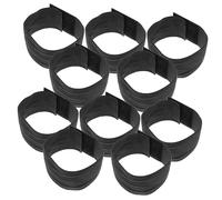 TOYANDONA 10 pièces Lot de Brassards Funéraires Élastiques Noirs pour Deuil Commémoration et Respect Brassard Police Ajustable pour Cérémonie Décès