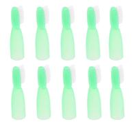 TOYANDONA 10 pièces Lot de Brosses à Dents Prison Courtes à Tête Large Poignet Antidérapant Nettoyage Profondeur pour Détenus Usage Unique Sûr Nylon et Plastique