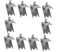 TOYANDONA 10 pièces Lot de Crochets Acier Inoxydable pour Étagère de Réfrigérateur Clips de Support Robustes pour Clayette Frigo et Congélateur Résistance Élevée et Installation Sécurisée