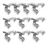 TOYANDONA 10 pièces Lot de Crochets Métal Robustes pour Grosse Caisse de Rechange pour Batterie et Percussion Installation Facile Tension des Peaux Compatibles avec Cercles Standards