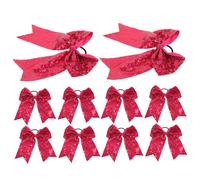 TOYANDONA 10 Pièces Lot De Nœuds Pour Cheveux Pom-pom Girl Élastiques Avec Nœud Accessoires Cheveux Fille Femme