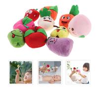 TOYANDONA 10 pièces Marionnettes à Doigts Fruits pour Garçon Fille Jouets Éducatifs de Raconter des Histoires de Poupées Doigts Douces pour Activités Créatives et Interaction Parent-garçon