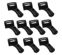 TOYANDONA 10 Pièces Microphone Clamp Adjustable Wireless Mic Holder For Meeting Mic Stand Clip 10pcs (Plastic Tube Clamp)