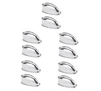 TOYANDONA 10 Pièces Oreille De Crochet De Cosses De De Tom à Une Extrémité Cosse De De Remplacement Tirants De Cosses à Double Extrémité Le Fer Silver
