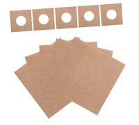 TOYANDONA 10 Pièces Pochettes de Disques Vinyle Carton Étuis de Rangement pour Disques Vinyle avec Compartiments Perforés