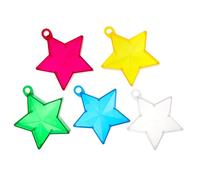 TOYANDONA 10 Pièces Poids Réutilisable pour Ballons en Plastique Forme Étoile Pendentifs Lestés Colorés, pour Décoration de Table Anniversaire en Intérieur