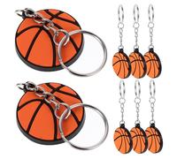 TOYANDONA 10 Pièces Porte Clé de Pendentif de Ballon de Football de Basketball Accessoire Adorable pour Clé Décoration Thématique