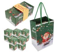 TOYANDONA 10 Pièces Présent Pliable en Papier Vert pour Noël et Proposition, à Bonbons Créative Design Unique Qui Apporte Surprise