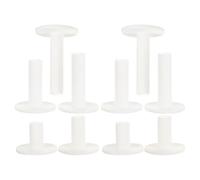 TOYANDONA 10 Pièces Tee de Golf en Caoutchouc Blanc pour Tapis de Frappe | Stabilité de Balle, Structure Légère et Incassable, Usage Driving Range et Intérieur, Accessoires pour Joueurs de Golf
