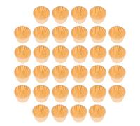 TOYANDONA 100 Caissettes à Cupcake en Papier Anti-huile Naturel, Moules à Muffins Biodégradables, Taille Standard, pour Pâtisserie, Anniversaires et Fêtes Spéciales