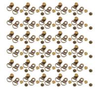 TOYANDONA 100 Ensembles Boucle de Lacet Acier Inoxydable 14mm pour Chaussures de Randonnée et d'escalade, Installation Rapide, Anneau Robuste pour Usage Extérieur Sécurisé