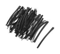 TOYANDONA 100 Épingles à Cheveux Noires Incurvées en Métal Pinces à Frange Artisanales Antidérapantes Accessoires Coiffure DIY pour Cheveux Épais et Chignons Lot Compact 100 Pièces