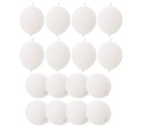 TOYANDONA 100 Pièces Ballons en Latex Blanc à Queues Reliées 30 Cm, Décoration D'anniversaire et Maison, Facile à Gonfler, Arrangement Rapide pour Fête Unique