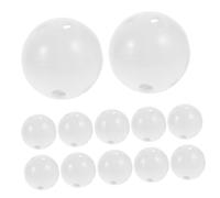 TOYANDONA 100 Pièces Boule Ronde D'anneau Inserts De Bruit De Hochet Insérer Des Couineurs De Jouets Pour Bébé Fabricant De Bruit De Jouet Outil Blanche Mini Balle Remplacer Plastique