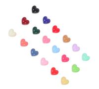 TOYANDONA 100 Pièces Charmes Cœurs en Résine à Dos Plat Légers pour Scrapbooking et Création D'accessoires Cheveux, Matériel pour Fabrication Bijoux DIY