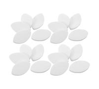 TOYANDONA 100 Pièces Éponge D'entraînement pour Cils Œil Ovale Blanche | Simulation Réaliste, Support Stable, Résiste à Déformation, Écoles Beauté