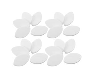 TOYANDONA 100 Pièces Éponge D'entraînement pour Cils Œil Ovale Blanche | Simulation Réaliste, Support Stable, Résiste à Déformation, Écoles Beauté