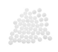 TOYANDONA 100 pièces Inserts de Rattle Ball Blancs pour Réparation de Poupées Accessoires DIY pour Jouets Crochet et Jouets Garçon Fille Insert Bruit Plastique