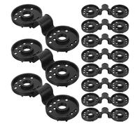 TOYANDONA 100 Pièces Lot de 100 Clips de Fixation Noirs en Plastique pour Toile D'ombrage, Pinces Résistantes aux Intempéries pour Filet de Jardin, Pare-Soleil et Auvent, Fixation Rapide et
