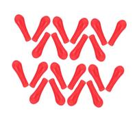TOYANDONA 100 Pièces Lot de Capuchons Rouges pour Pipettes Latex Ampoules Compte Gouttes Précises pour Laboratoire Enseignement Scientifique et Expériences Éducatives