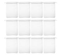 TOYANDONA 100 pièces Lot de Organza Blancs Sachets Pochons Mesh avec Cordon Serrage Pochettes Cadeaux pour Mariage Fête Noël Bonbons et Bijoux