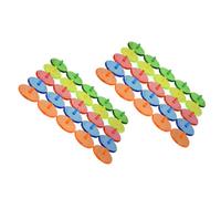 TOYANDONA 100 Pièces Marqueurs de Position pour Balle de Golf Transparents Ronds Outils Durables Plastique Accessoires Golf Pratiques pour Entraînement et Cadeaux Couleurs Couleur Aléatoire