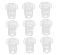 TOYANDONA 100 Pièces Mesh Cups for Hydroponics Plastic Planting Baskets Nursery Pots for Vegetables and Flowers Indoor Gardening