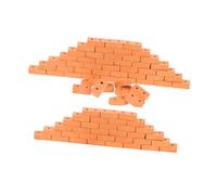 TOYANDONA 100 Pièces Miniature Brick Set for Dollhouse Building Realistic Architectural Model Accessories Educational Toy Bricks for Creative DIY Construction
