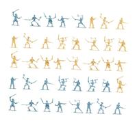 TOYANDONA 100 Pièces Modèle De Soldat Pirate Petites Statues Ensemble De Accessoires De Jeux De Pirates Squelette Figurines Dhommes De Larmée Miniature Plastique Seau