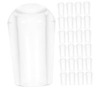 TOYANDONA 100 pièces Protège-fil de Fil de Fer pour Cintres Embouts Transparents Couvre-pointe pour Racks et Crochets Protection et Facile à Installer